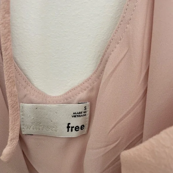 Aritzia Wilfred Free Felicity Slip Dress PINK S | Strappy Open Back Minimalist - Picture 6 of 6